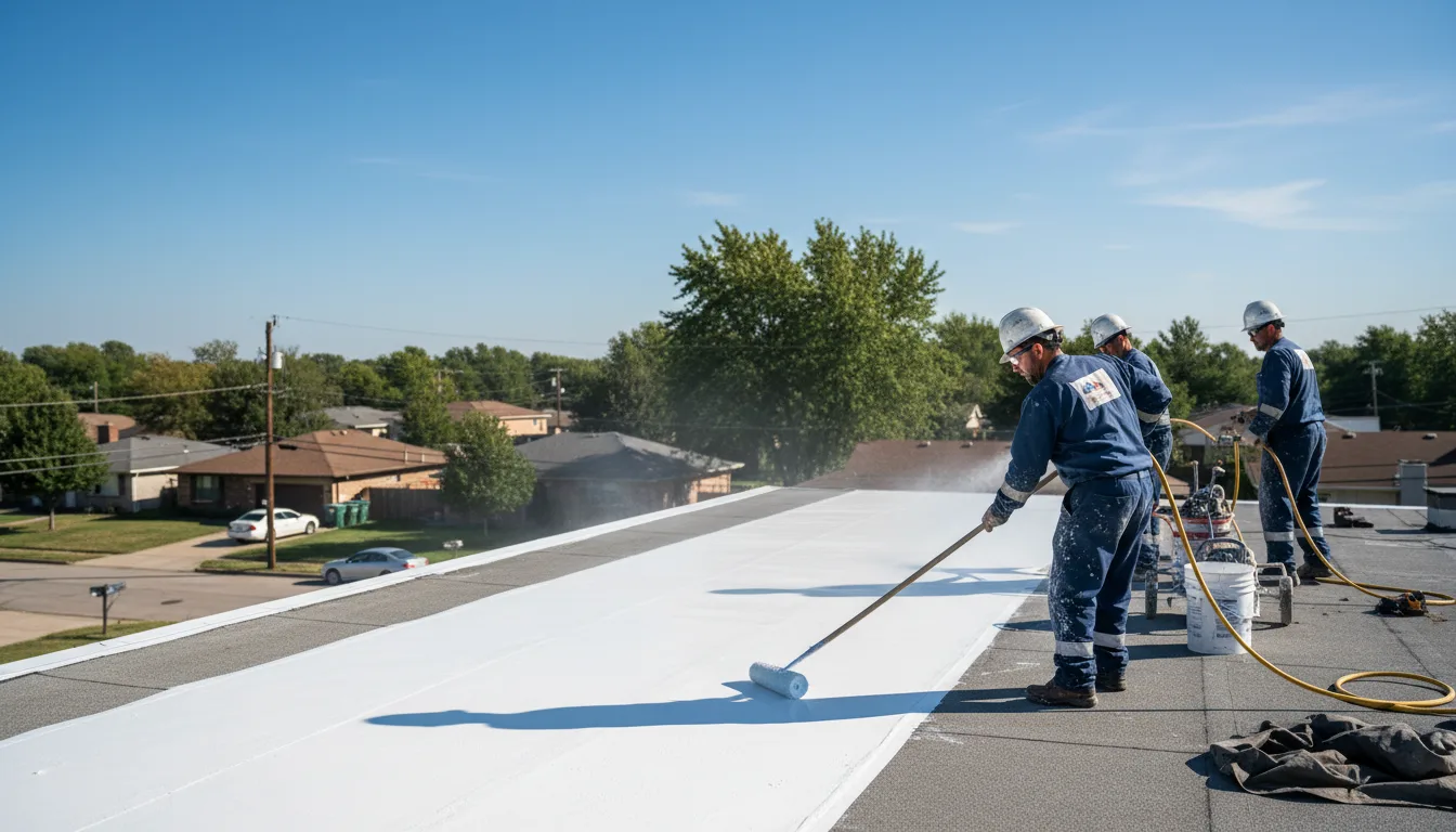 Commercial roof coating in Marshall, NC near me